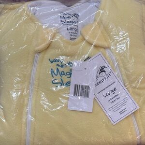 Yellow Baby Merlin Magic Sleepsuit Large